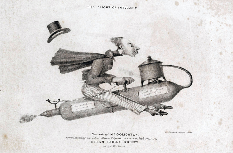 Illustration for article titled The Rocketeer Who Became a 19th Century Obsession